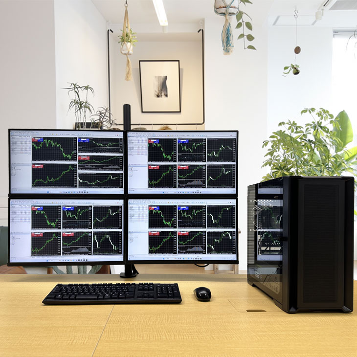 楽天市場】【新品】トレーディングPC4 FX 株 デイトレ 仮想通貨 22型×4