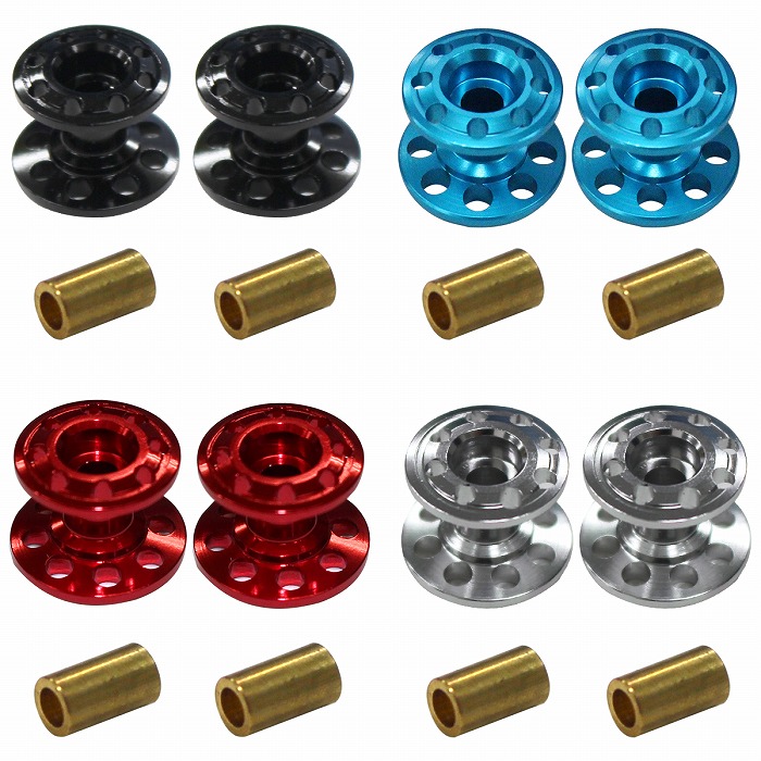 楽天市場】ミニ四駆 2段 アルミ ローラー 軽量 2個セット 13-12mm