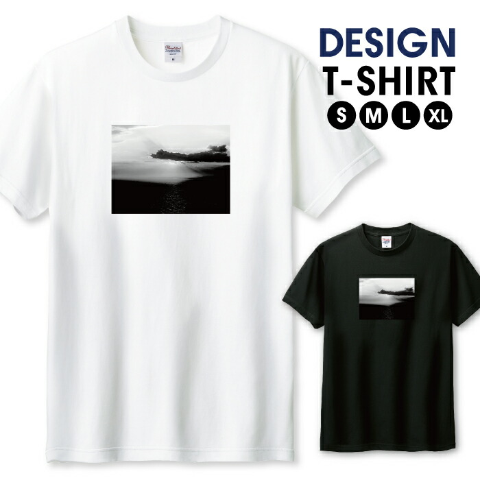 楽天市場】Tシャツ メンズ ユニセックス 風景 空 海 写真 モノクロ