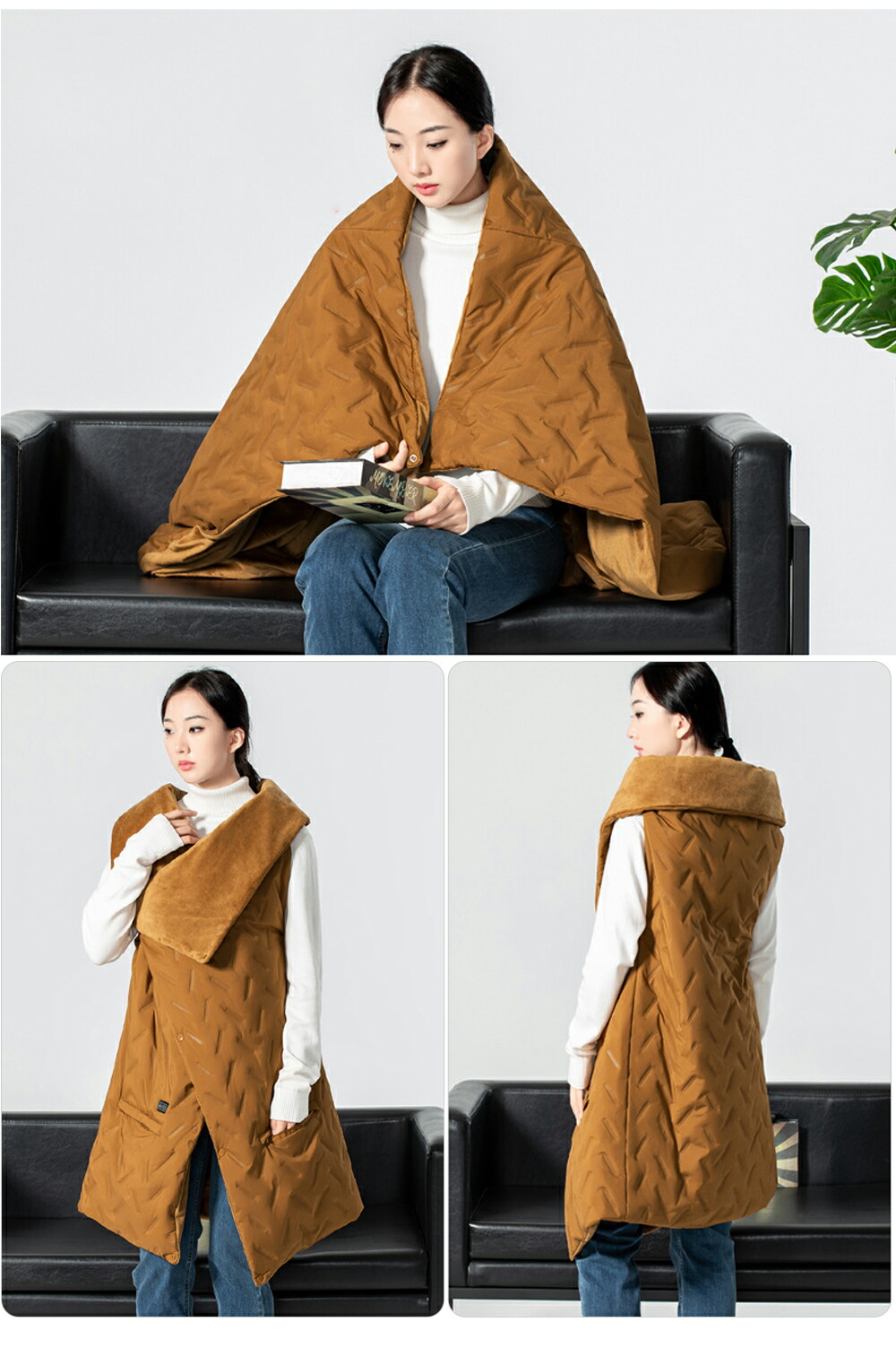 楽天市場】【2024冬新登場・6WAY使用】電気毛布 掛け敷き 電気