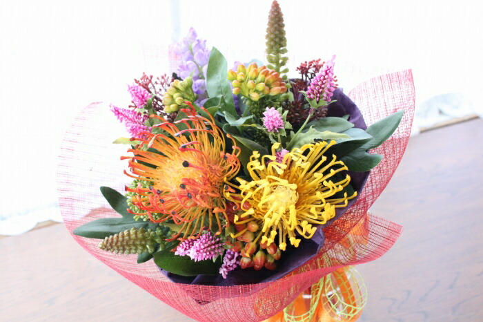 楽天市場】造花 ピンクッションのブーケ シルクフラワー CT触媒 光触媒