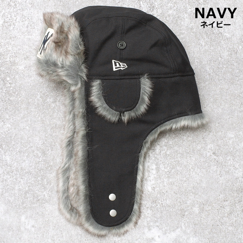 楽天市場】NEWERA ニューエラ トラッパー ウール ネイビー