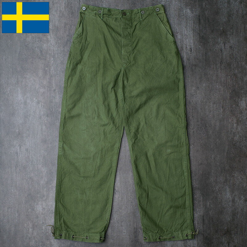 楽天市場】スウェーデン軍 ワークパンツ コットンツイル シンチバック