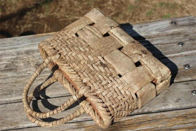 楽天市場】山胡桃木 かごバック 籠 カゴ やまぶどう 中布と内ポケット