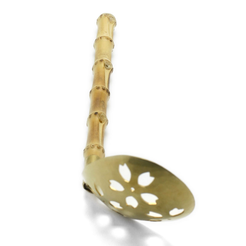 楽天市場】真鍮竹柄ちりれんげ・穴あり・有次《お玉》 : 和食器の愉し