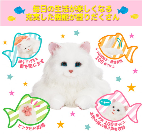 楽天市場】あまえんぼうねこちゃん 猫 ぬいぐるみ 人形 動く リアル