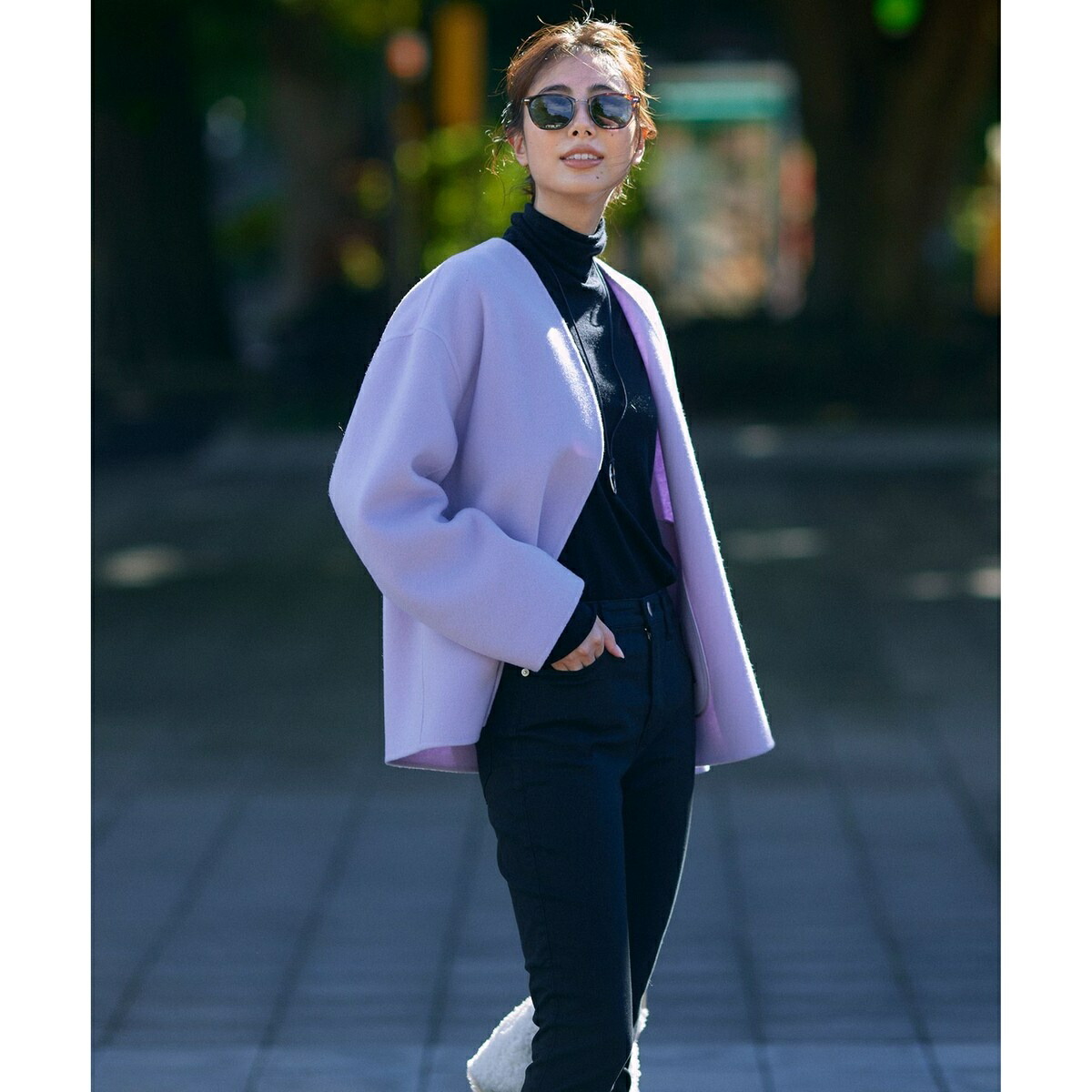 楽天市場】MANTECOリバー ショート コート／23区（23KU） : 丸井