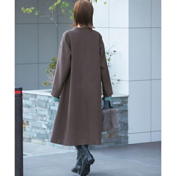 楽天市場】ビーバーVネックノーカラーコート／アーバンリサーチ ロッソ