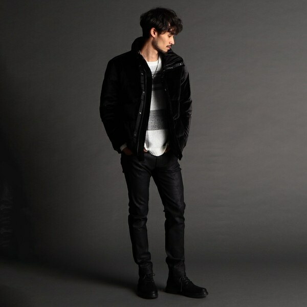 楽天市場】ニットベロア スタンドダウンブルゾン／ニコルクラブ