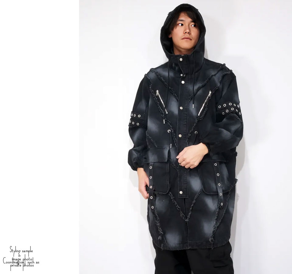 大人サイズ GrandGround グランドスラム 刺繍いっぱい モッズコート