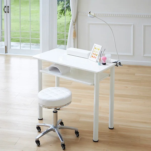 楽天市場】ネイル テーブル デスク 机 ホワイト 幅70×奥行45×高さ75cm