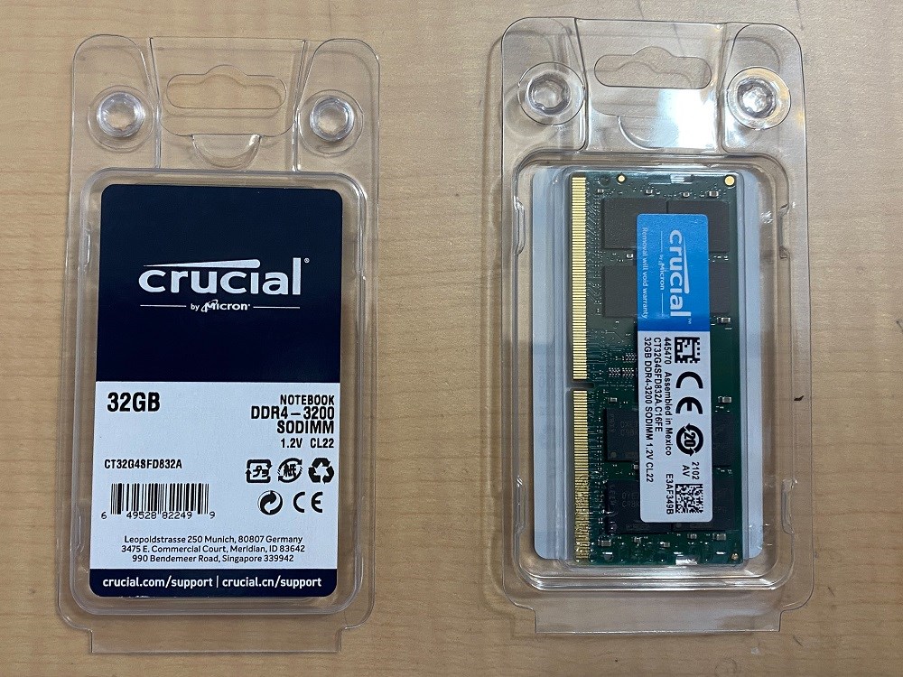 Intel NUCに64GBメモリーを増設しました。 | つづれやノぶろぐ