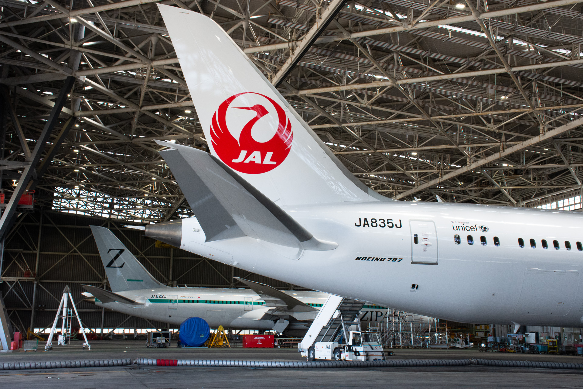 JAL×ZIPAIRの787-8が就航10周年で初コラボ。安全運航のために「機愛で