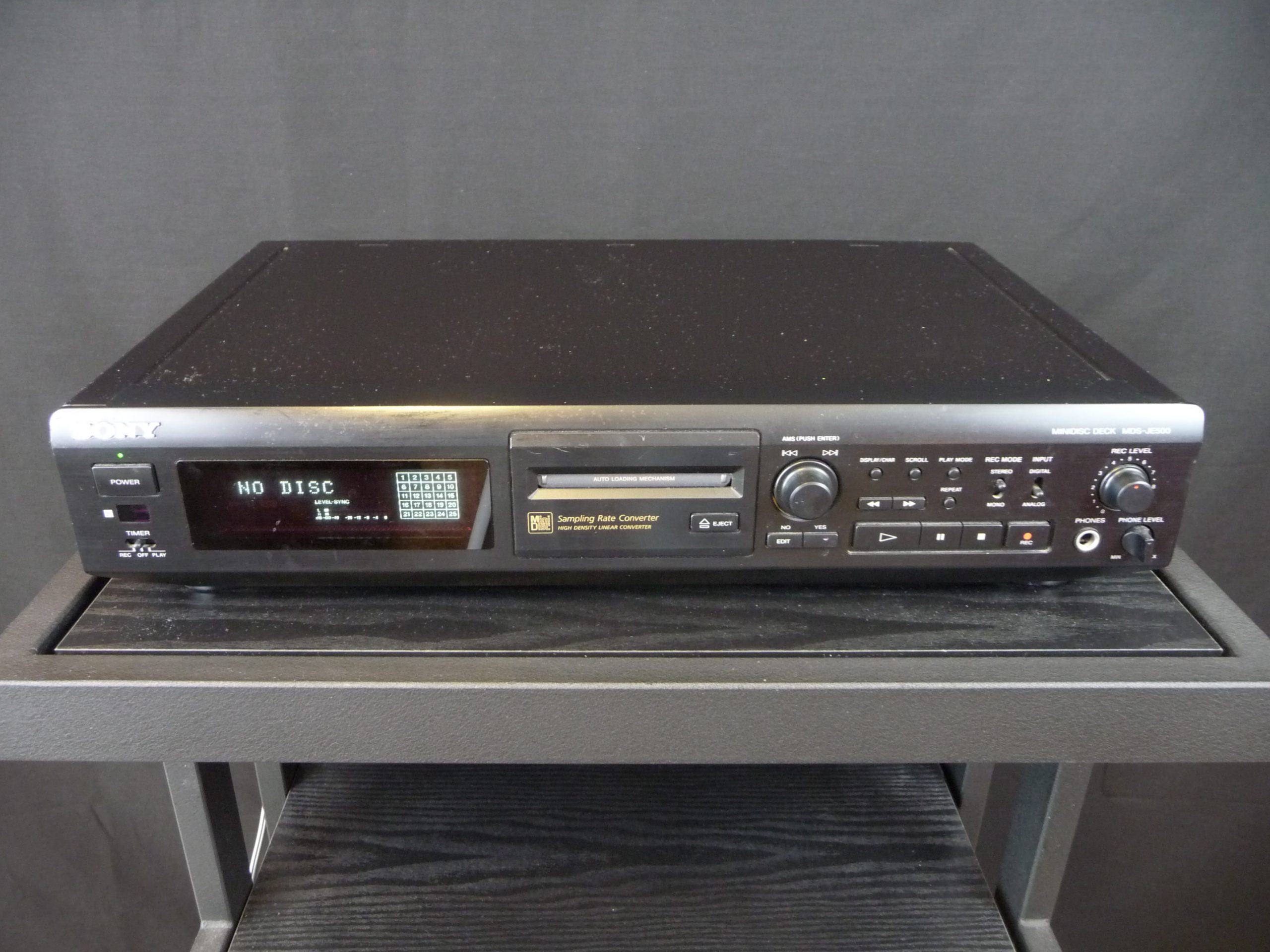 Sony MDS-JE 500 Minidisc Deck – Traverse Vintage Audio