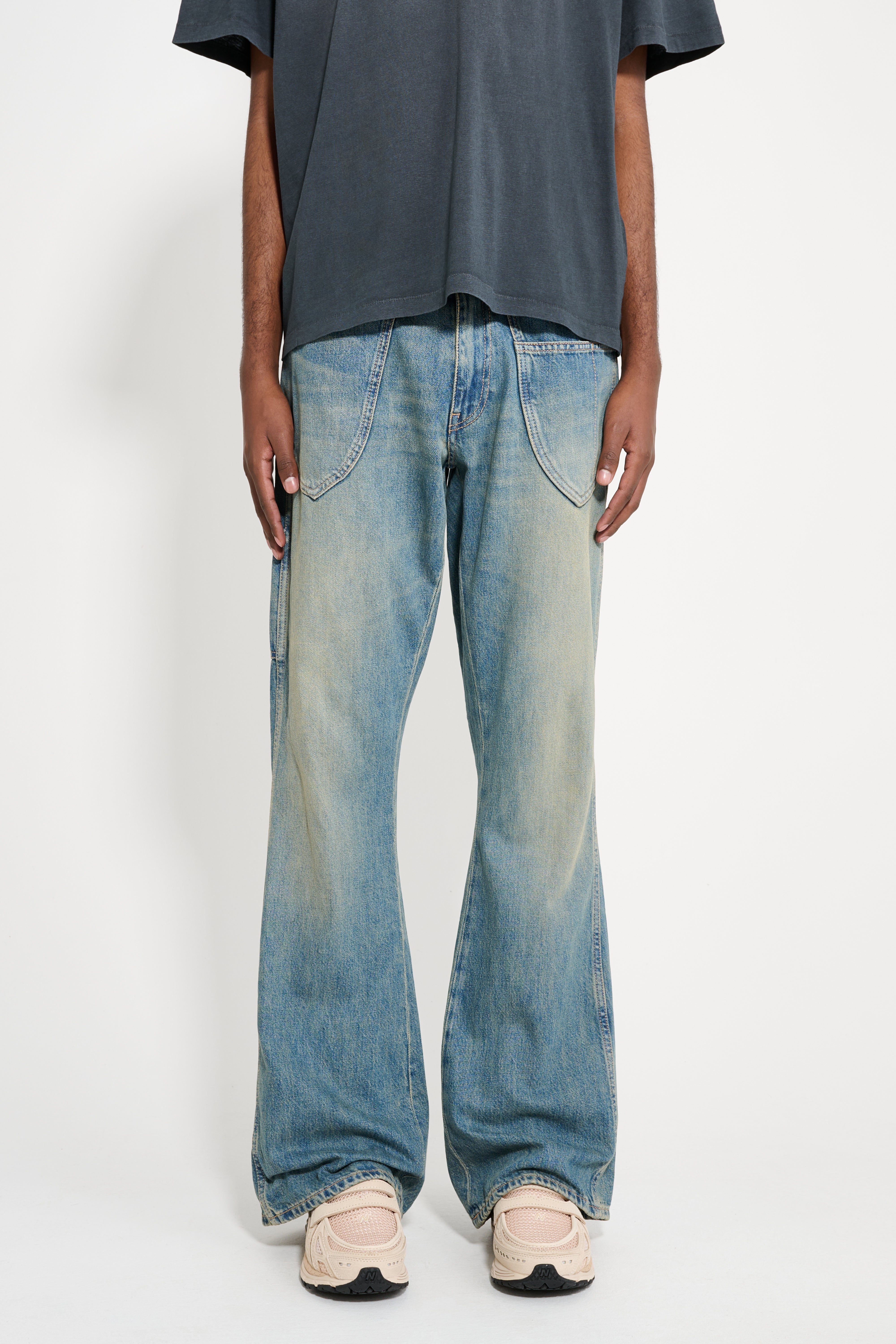 Stockholm Surfboard Club Bootcut Work Jeans Sand Blue – Très Bien