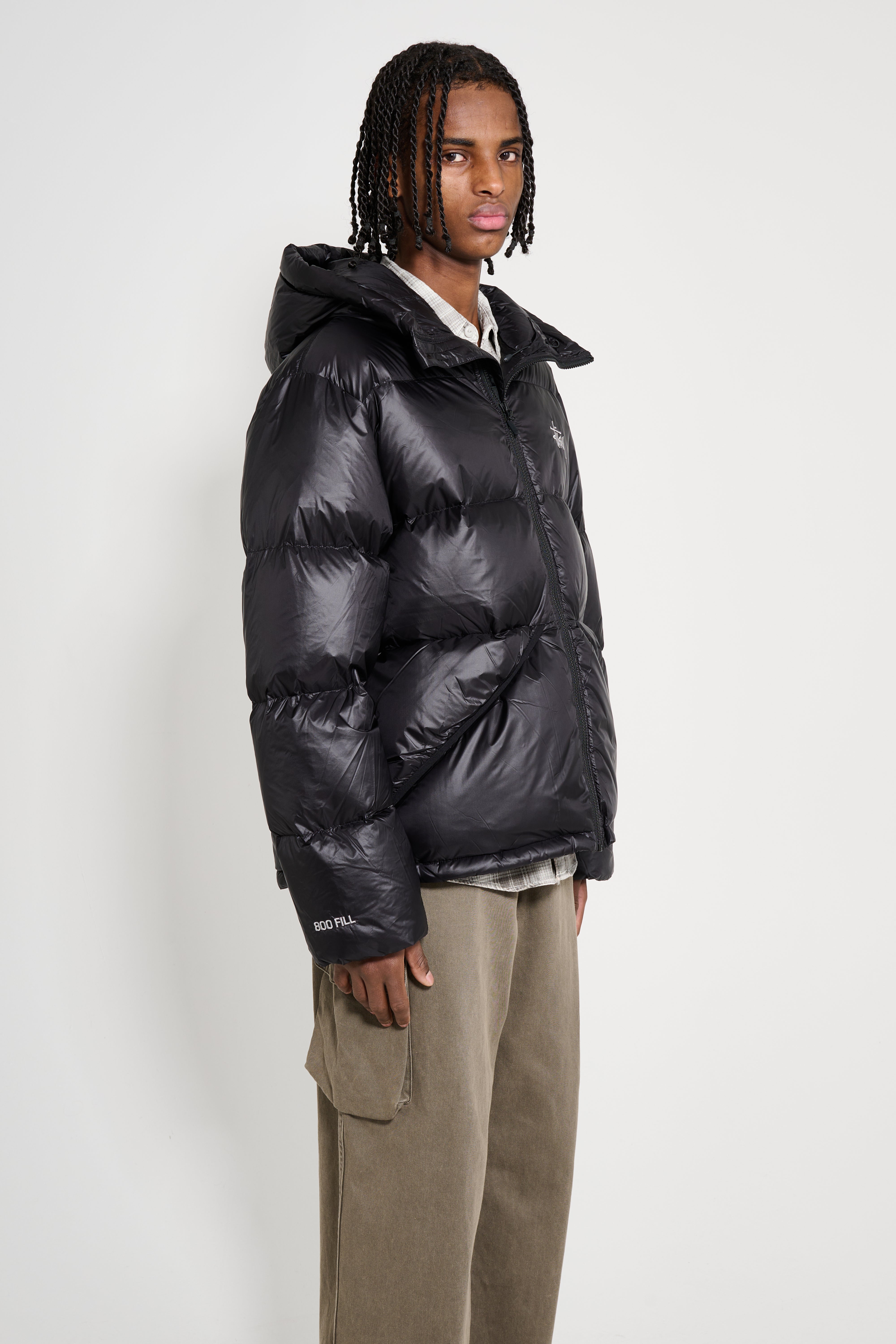 Stüssy Micro Ripstop Down Parka Jet Black – Très Bien