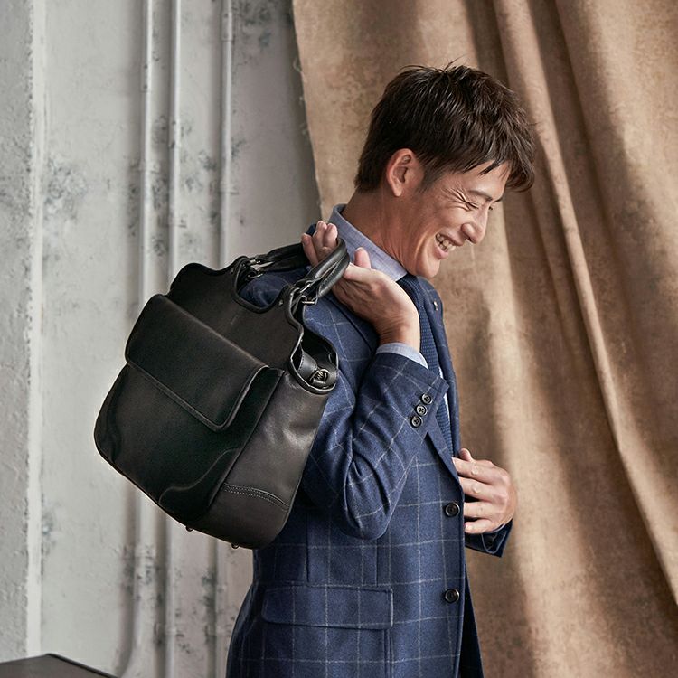 2WAYブリーフショルダー｜GA139｜革・レザーバッグのTRION(トライオン