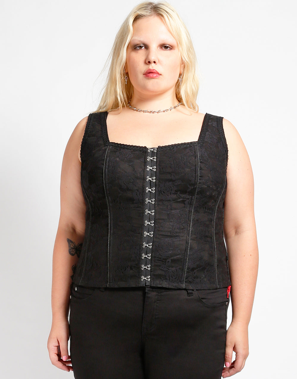 TRIPP NYC - CURVE HOOK EYE LACE CORSET