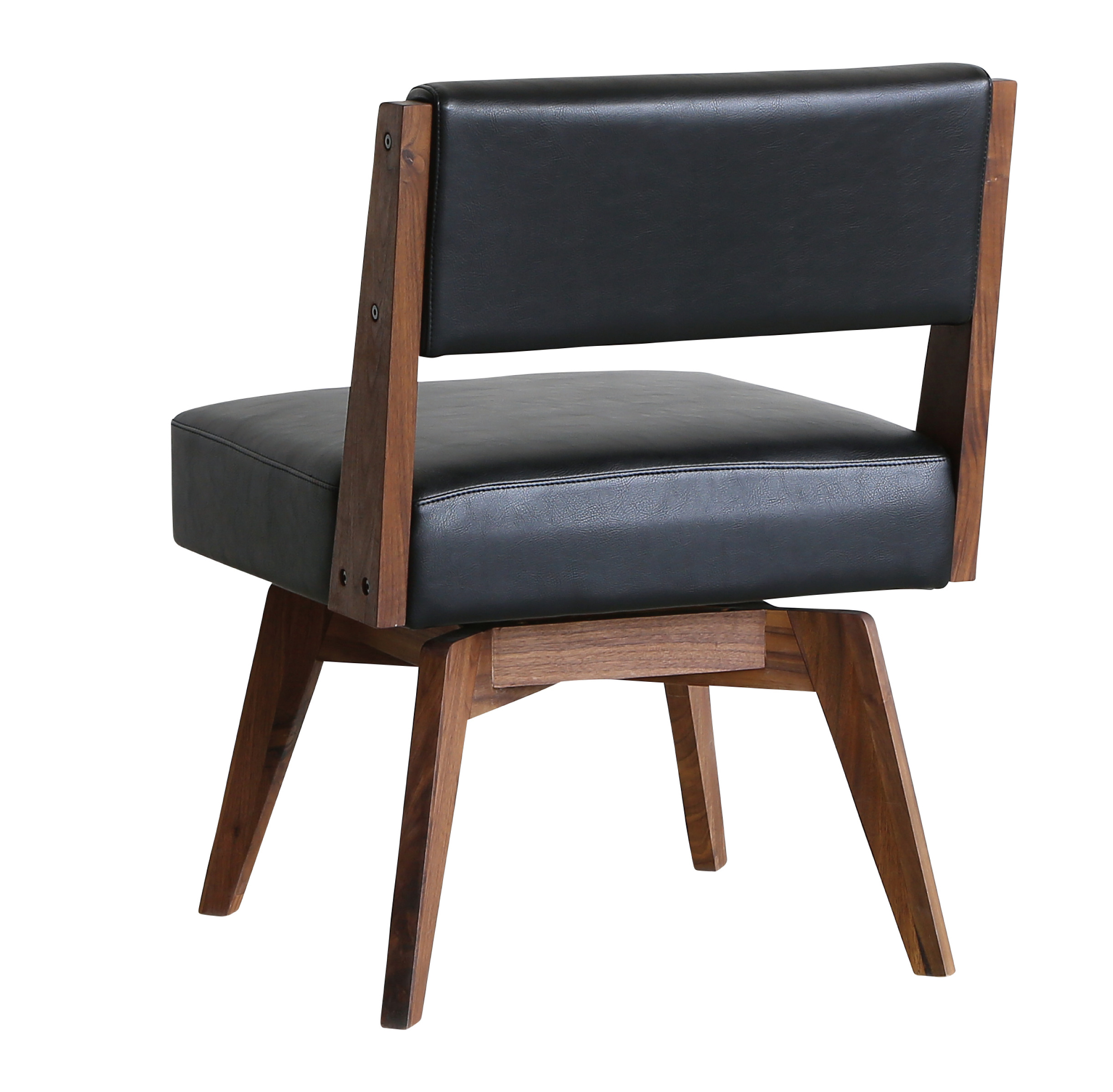 カイン Ⅲ ダイニングチェア 回転式 肘無 ウォールナット - ティーズ