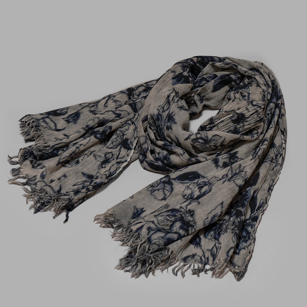 calmlence / Fringe Scarf (Purple) | twelve