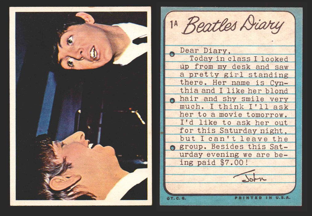 Beatles Diary Topps 1964 Vintage Trading Cards You Pick Singles