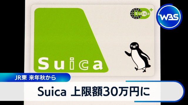 Suica 上限額30万円に JR東 2026年秋から｜テレ東BIZ