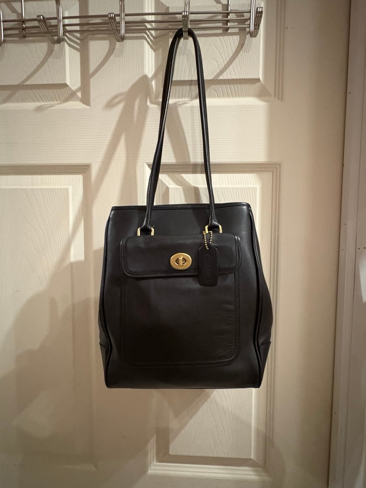 Vintage Coach Penelope Black Leather Bucket | Mercari