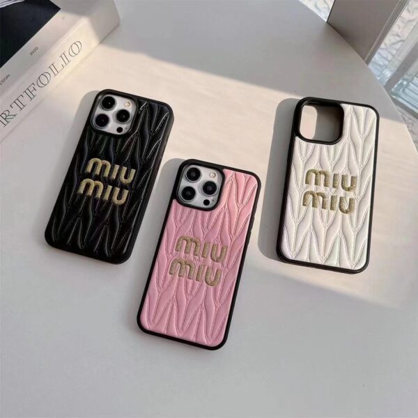 Miu Miu iPhone Cover for 13 14 1 5 16 17 Pro Max Series