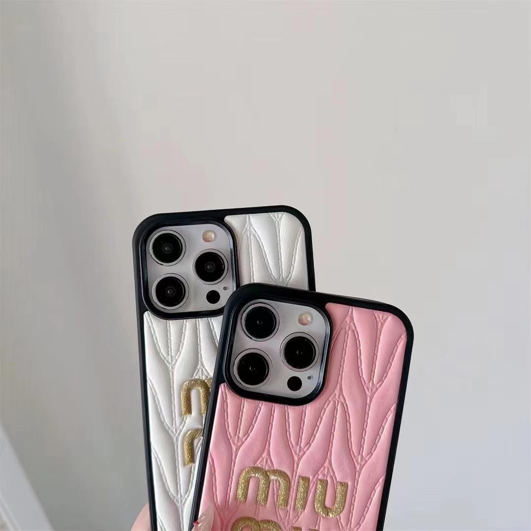 Miu Miu iPhone Cover for 13 14 1 5 16 17 Pro Max Series