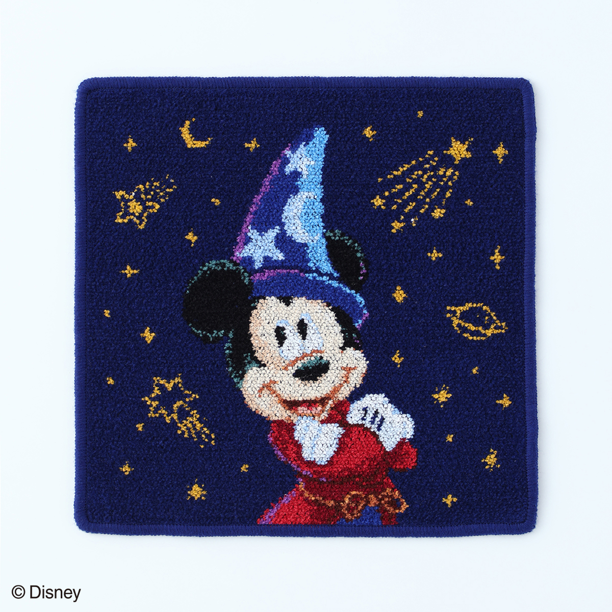 ソーサラーミッキー タオルハンカチ（4125V296）-ディズニー-UCHINO