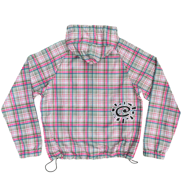 plaid bandemic jacket - green/pink – always do what you should do