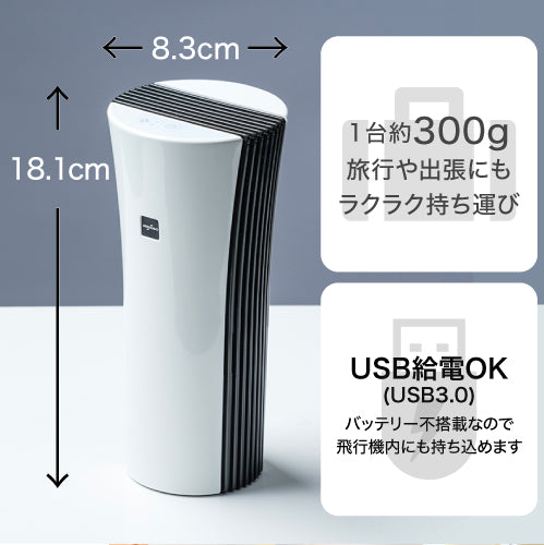 7月15日新発売 空間除菌消臭装置 エアロピュアP ポータブル PN-JS1