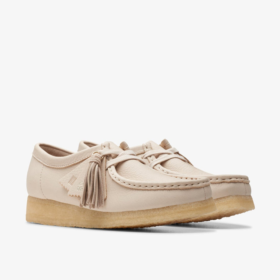 Clarks〉Wallabee / Beige Leather (Womens)｜UP NORTH ONLINE STORE