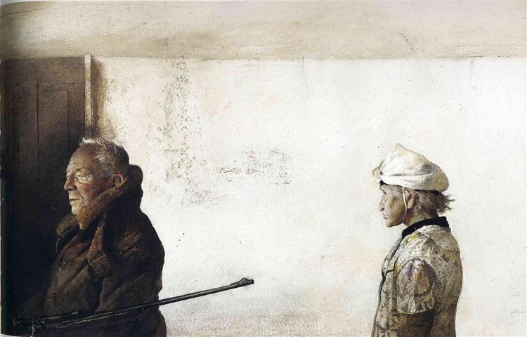 The Kuerners, 1971 - Andrew Wyeth - WikiArt.org