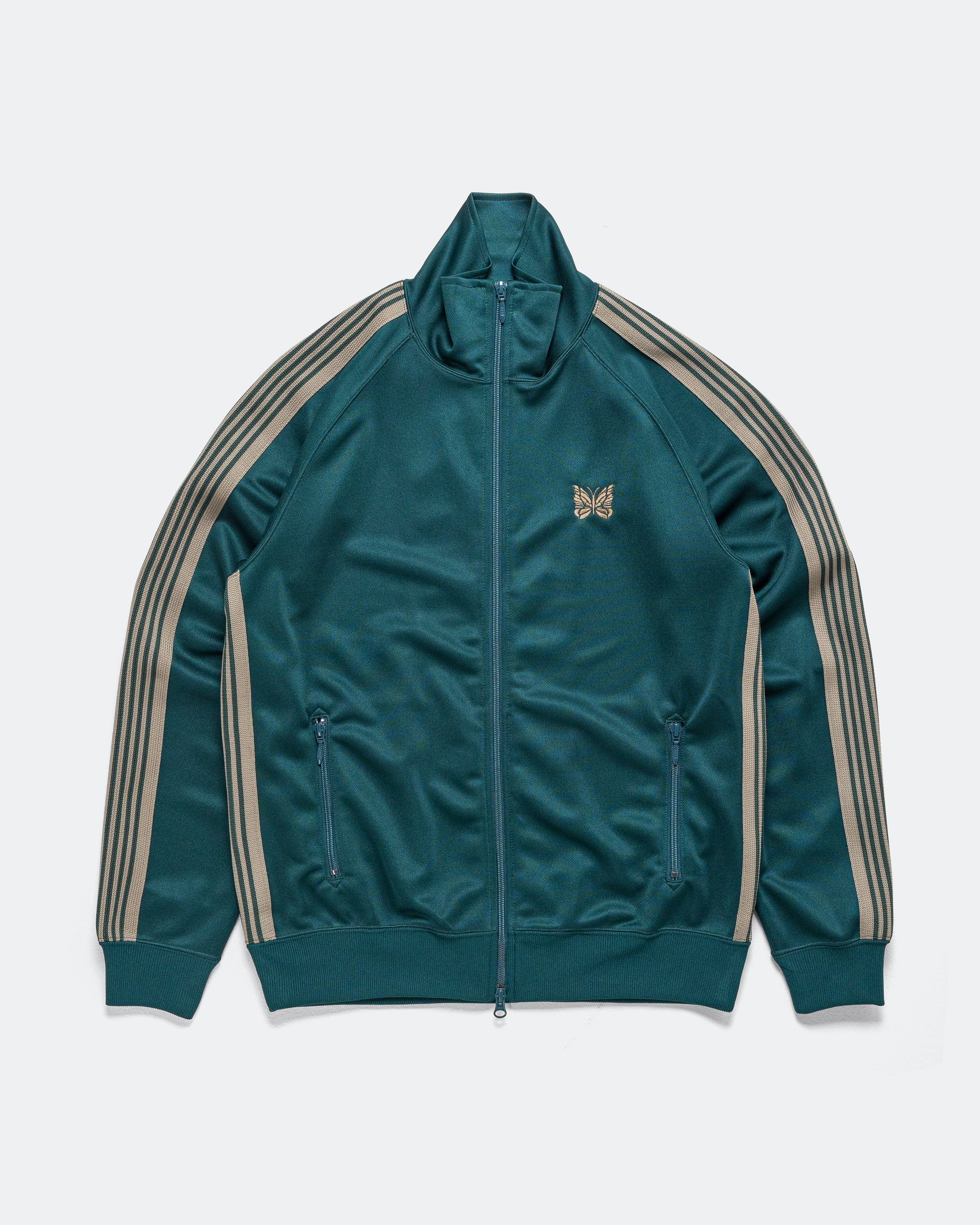 Needles - Track Jacket - Green Poly Smooth | UP THERE