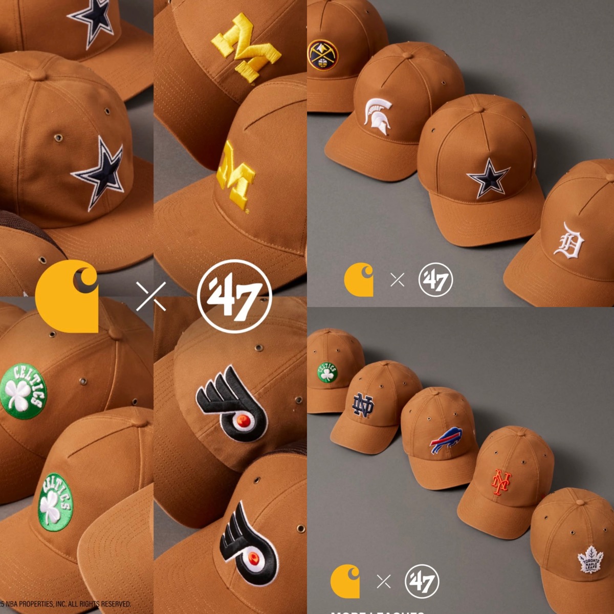 Carhartt x '47 for NFL / NCAA / NBA / NHL / MLB® コラボキャップ