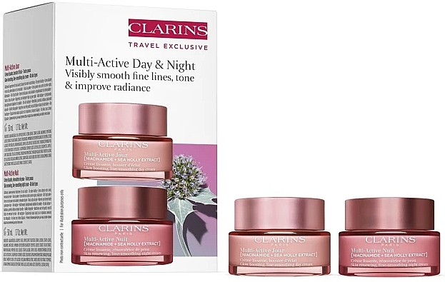 Set - Clarins Multi-Active Day And Night Set (cr/2x50ml) | MAKEUP