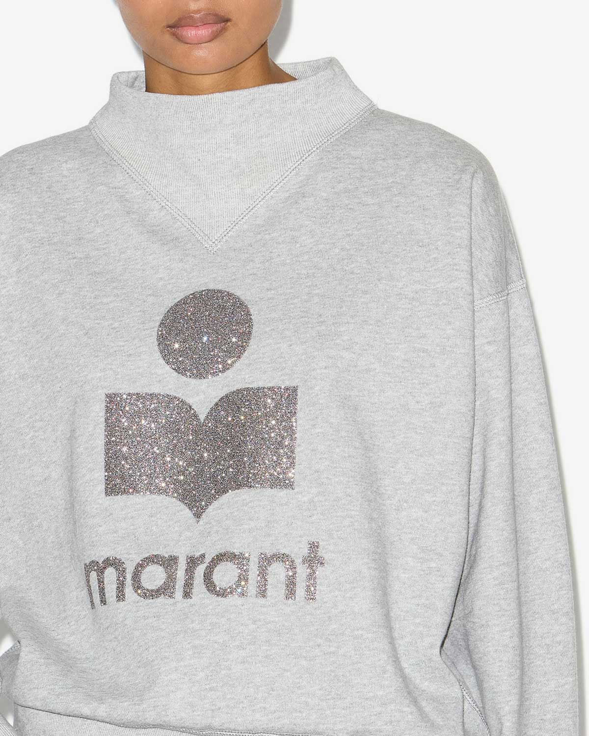 Moby sweatshirt Woman gray-silver | ISABEL MARANT Official online