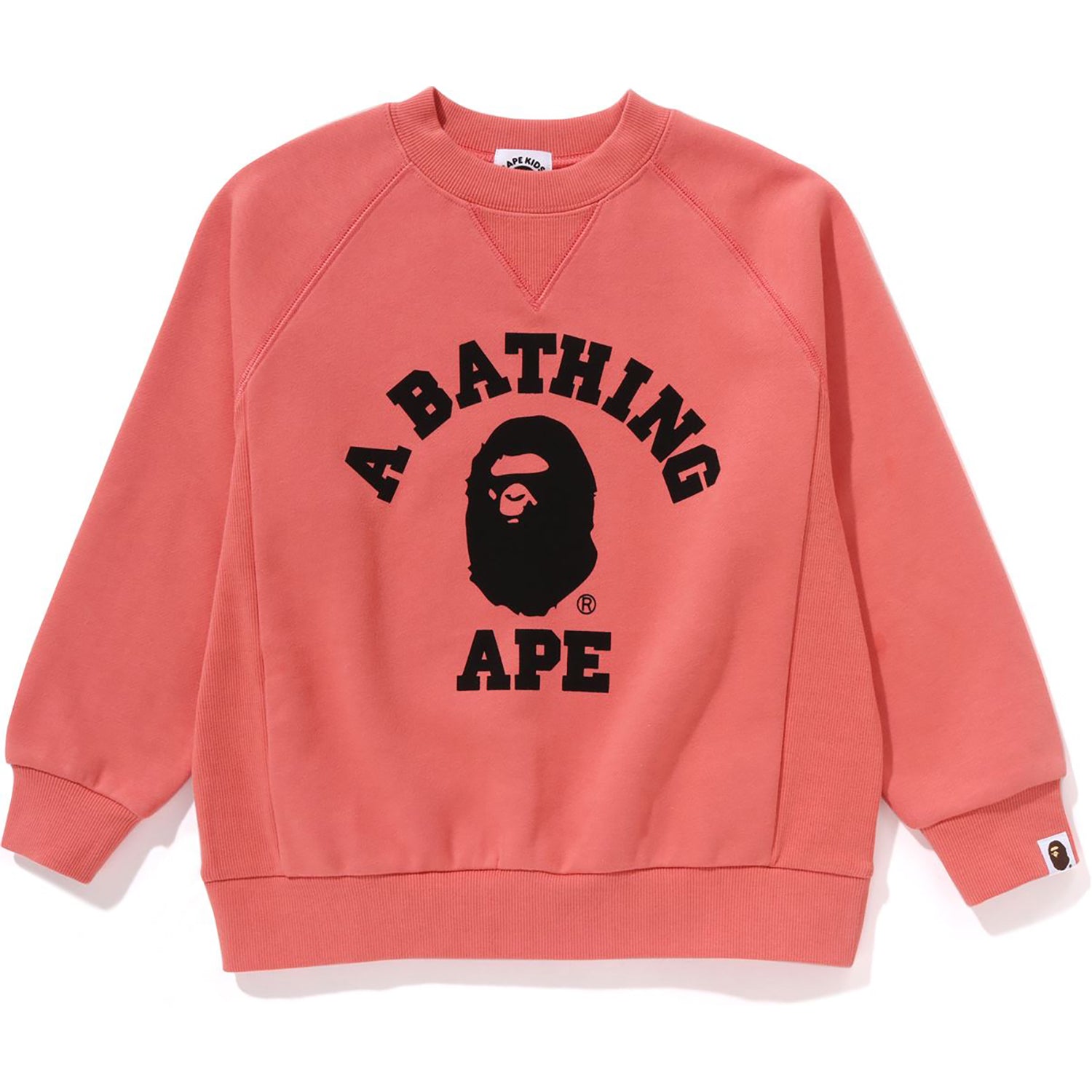 COLLEGE RELAXED FIT CREWNECK SWEATSHIRT KIDS – us.bape.com