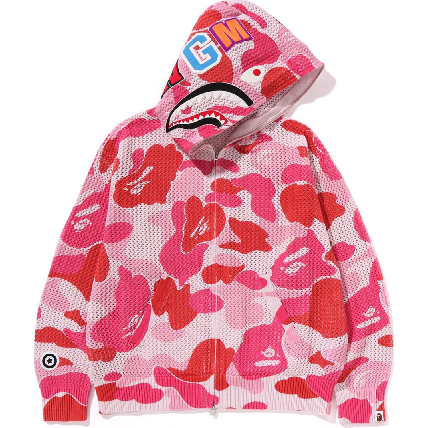 ABC CAMO CROCHET RELAXED FIT SHARK FULL ZIP HOODIE MENS – us.bape.com