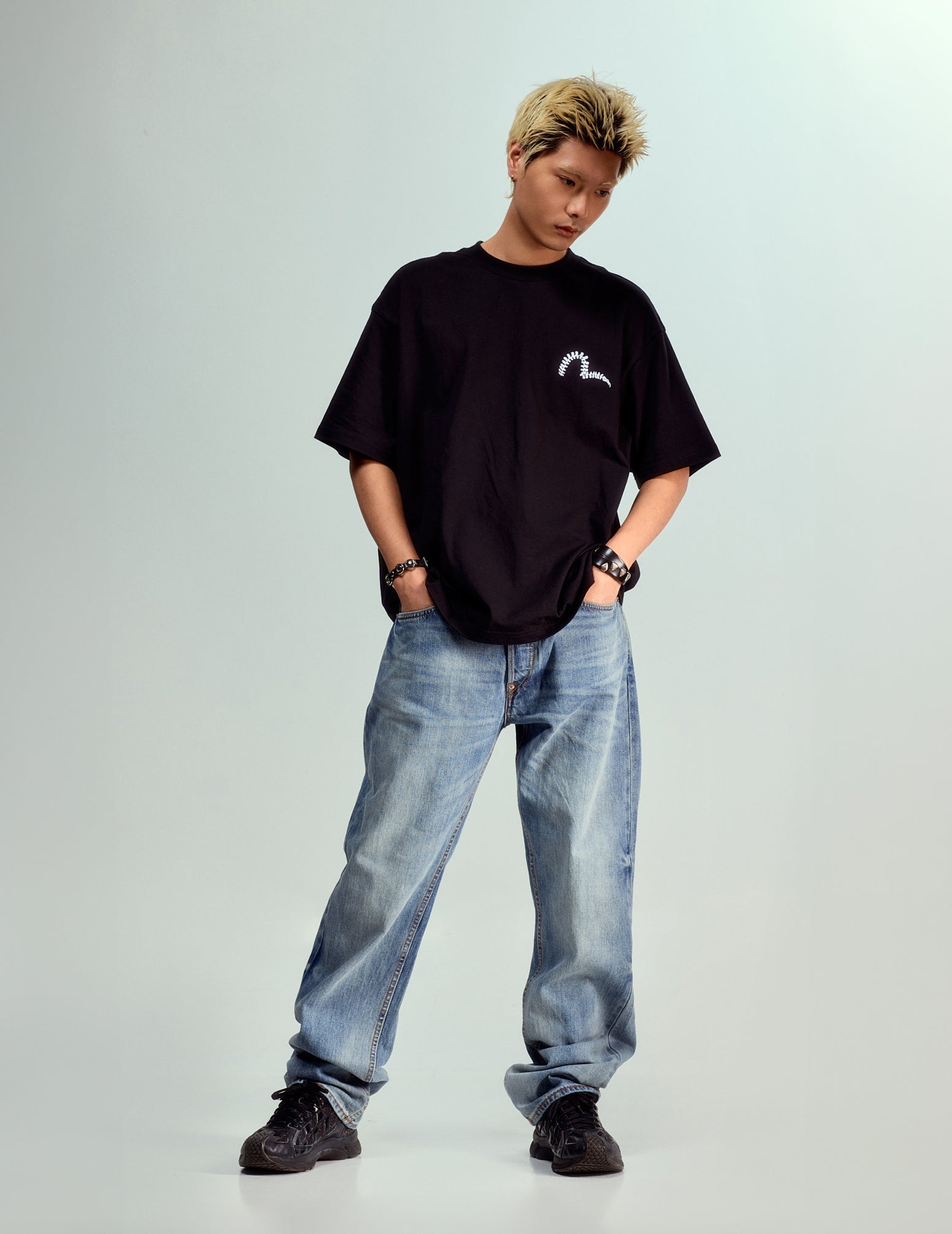 Daicock Print Baggy-Fit Jeans #2000 – EVISU
