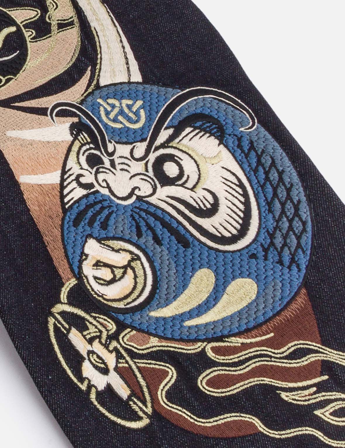 Ninja Daruma Daicock Embroidery Taper Fit Jeans #2017 – EVISU