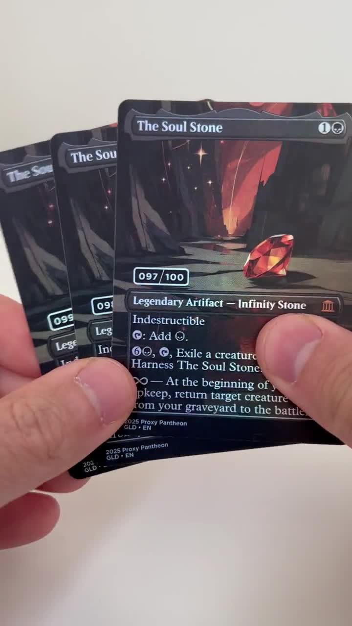 The Soul Stone | Serialized Foil Proxy Card - Etsy