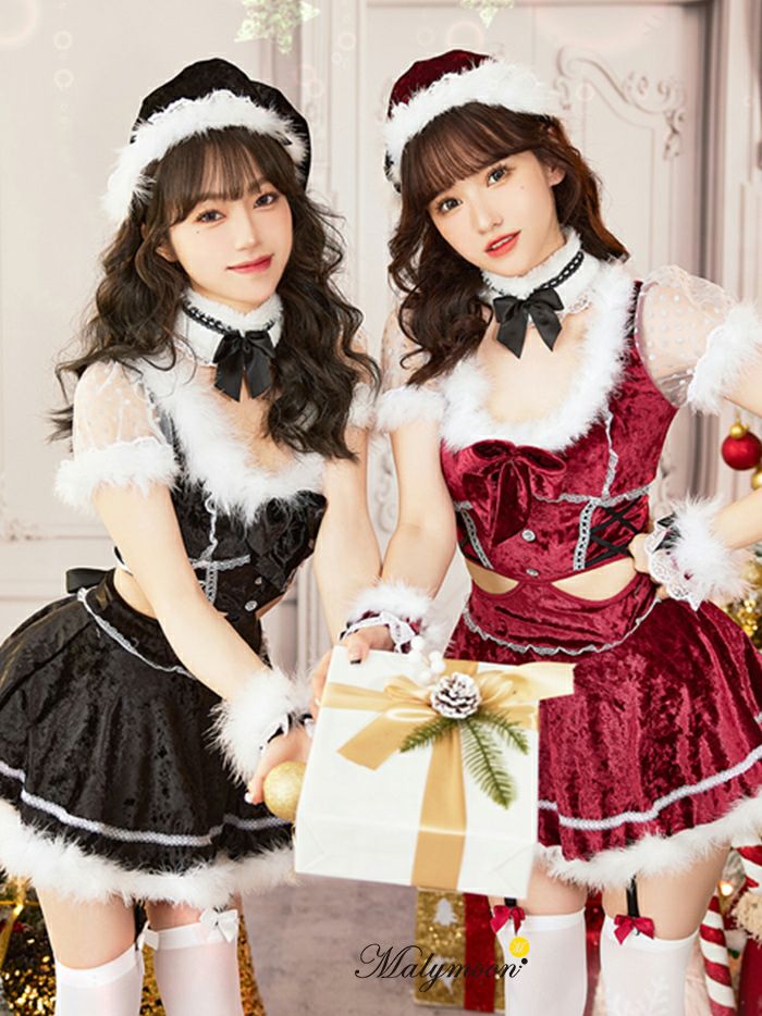6点セット】Malymoon マリーンムーン サイドカットサンタ [レッド