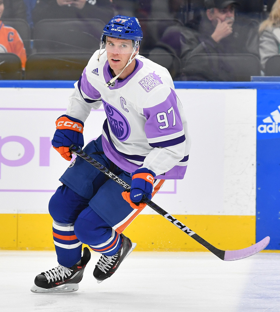 Connor McDavid #97 - Autographed 2022-23 Edmonton Oilers Pre-game