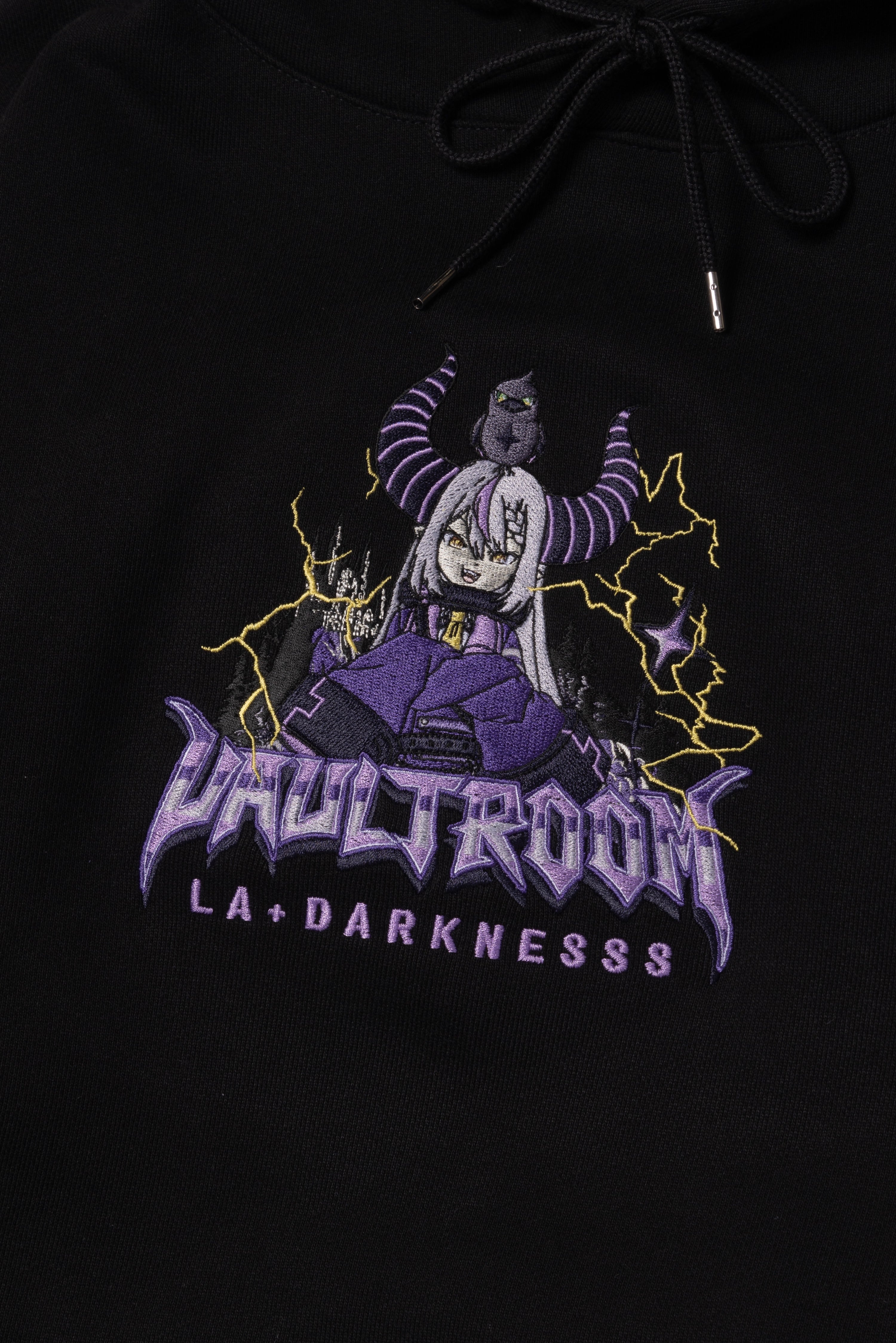 LA+ DARKNESSS HOODIE / BLACK – VAULTROOM