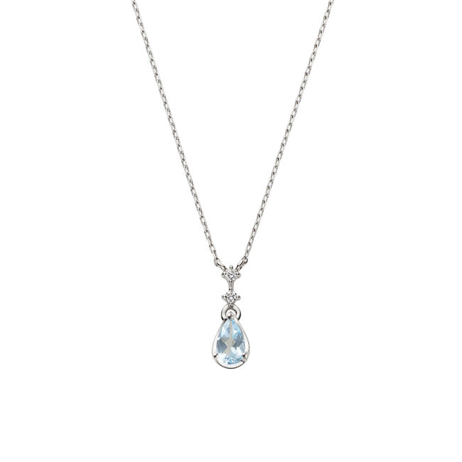 APVN209840AQ [プラチナ・ウーマン] アクアマリン ネックレス