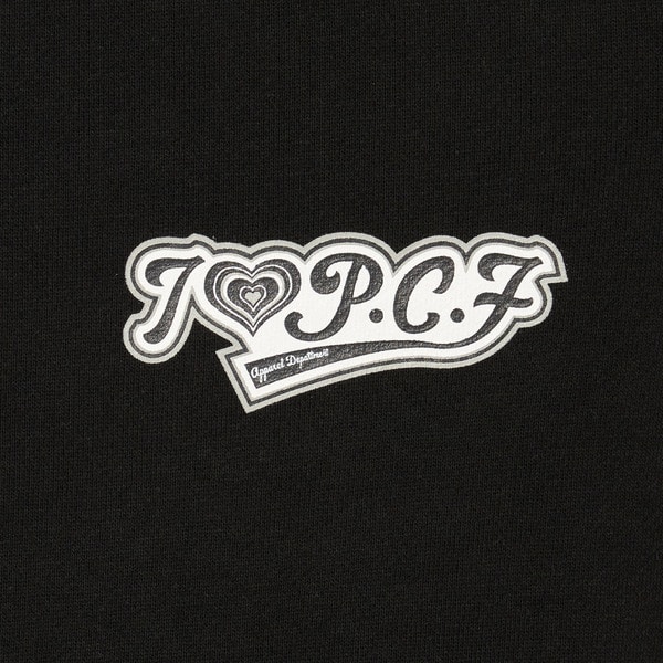 HEART LOGO HALF ZIP SWEAT | P.C.F APPAREL DEPARTMENT | VERTICAL