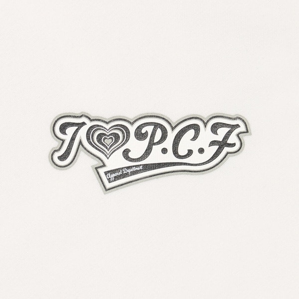 HEART LOGO HALF ZIP SWEAT | P.C.F APPAREL DEPARTMENT | VERTICAL