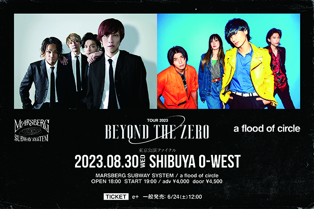 MARSBERG SUBWAY SYSTEM tour2023 「Beyond The Zero」東京公演